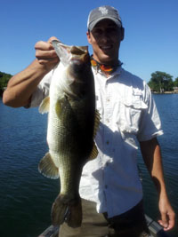 Ryan with his 8.28 lb Lake Austin PB bass