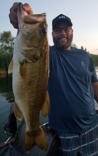 Mos with his PB 6 lb Lake Decker bass