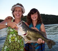 13yo Kate caught a huge Lake Austin bass - Mom is proud!