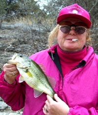 Laura catches yet another Lake Travis bass