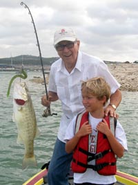 Fun on Lake Travis with the grandkids for Father's Day