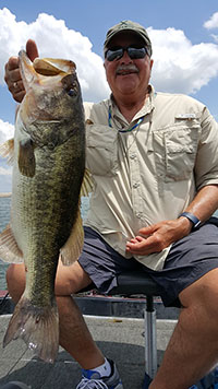 Tom with a nice 6.5 lb Lake Austin bass