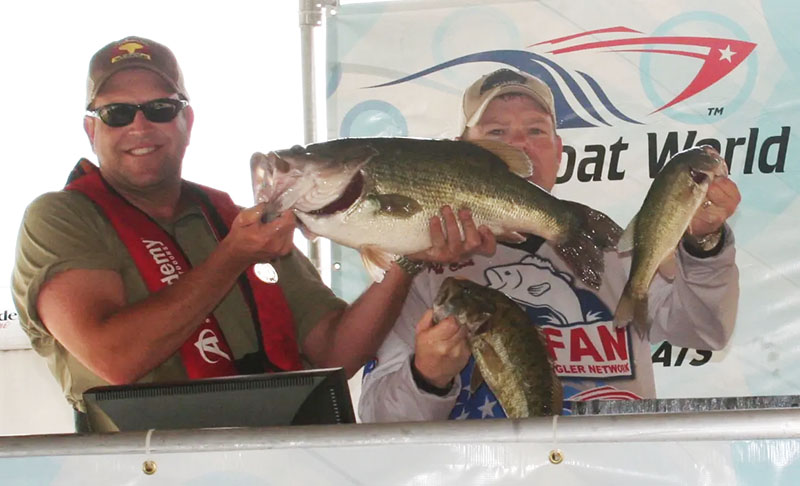 My Lake Belton 10.13 pound bass - My buddy Tom is holding it. lol