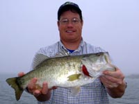 Daddy caught a solid Choke Canyon bass