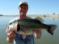 Tom with his 10.03lb Choke Canyon bass