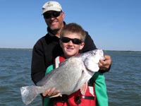 Trevor caught a 10lb Gaspergoo on Choke Canyon