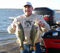 Charlie with some nice Choke Canyon bass - 02/06/06