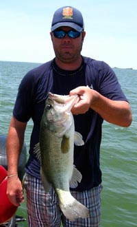 Trey with a 5.25lb Choke bass