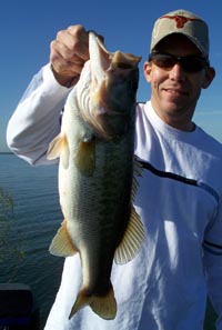Dave with a nice 6lb Falcon bass