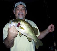 Rich with a nice 3lb Lake Austin bass