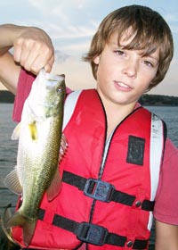 Max was having fun catching Travis bass