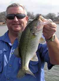 Tim with a nice Lake Buchanan Bass