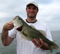 Tony with a nice Choke Canyon bass