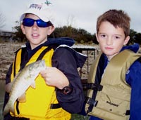 Max and Will on Lake Travis